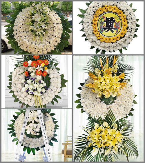 山东青岛即墨市通济街道楼子疃村花圈速递